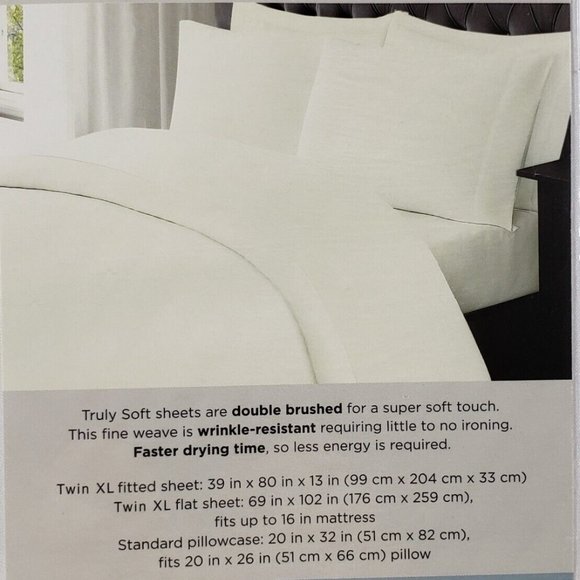 Everyday Solid Sheet Set twin xl - Truly Soft - Picture 3 of 3